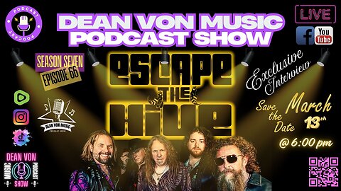 S7 | E66 ESCAPE THE HIVE ON THE DEAN VON MUSIC PODCAST SHOW IN LAS VEGAS, NEVADA