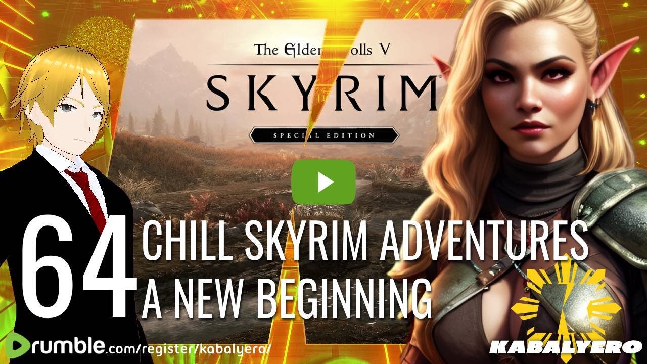 🔴 Skyrim Special Edition [64] 🎮 Chill Skyrim Adventures! A New Beginning via Rumble Studio