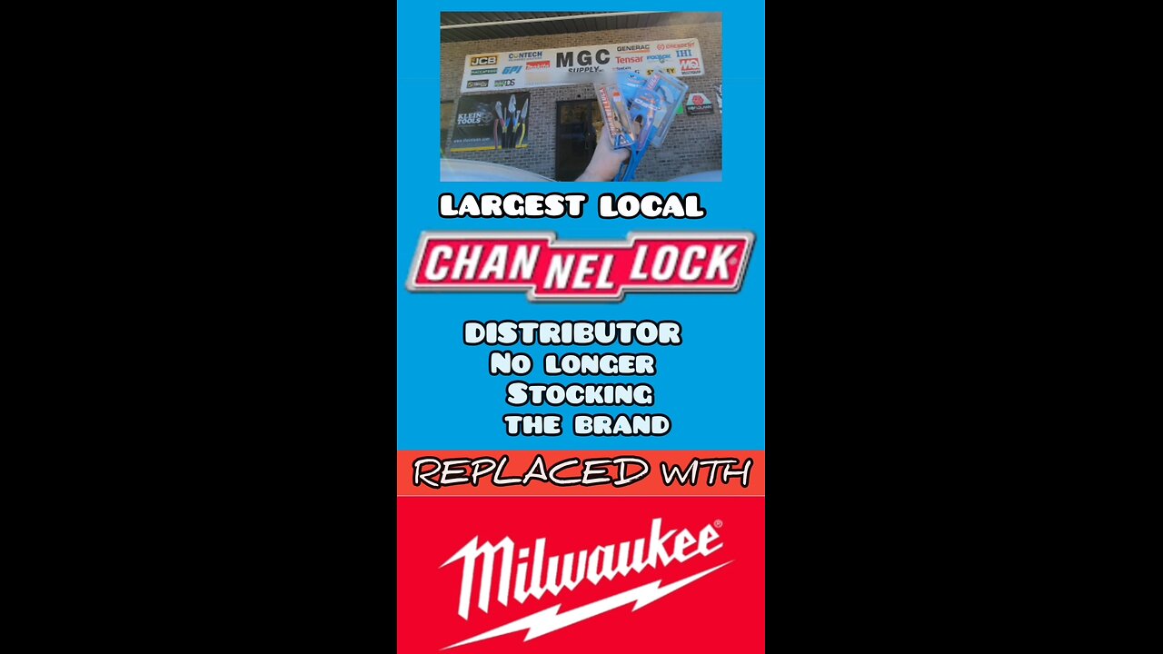 MILWAUKEE REPLACES CHANNELLOCK at the Largest Local Distributor