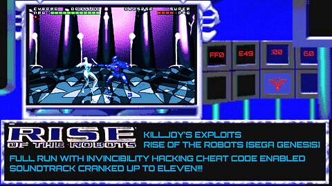 Killjoy's Exploits: Rise of The Robots [Sega Genesis] (Invincibility Cheat Full Run)