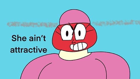 A fat influencer cartoon