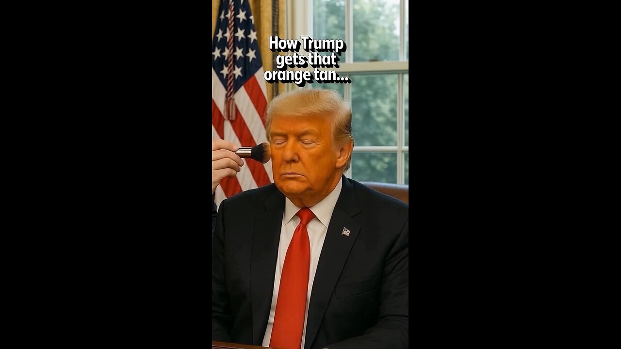 How Trump gets that orange tan... #funnyvideo #joke #comedy #cubans #latinos #humor #chistes #viral
