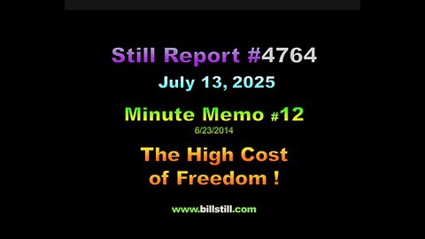 , Minute Memo 12: The Cost of Freedom, 4764