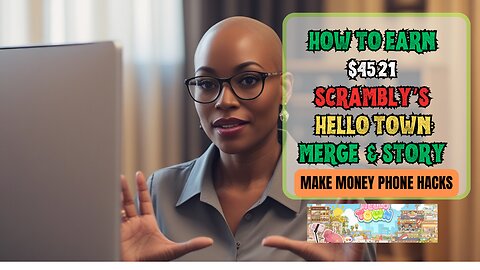 How to Earn $45.21 With Scrambly Hello Town #fypシ゚ #money #games #cashgiraffe