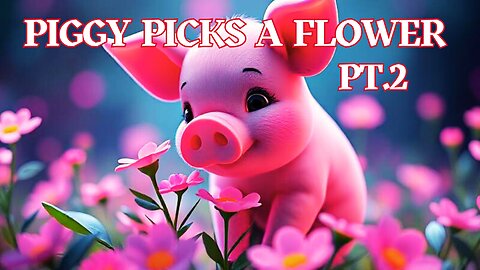 🐷🌼 Piggy Picks a Flower Pt.2 | Gentle Nature Song for Kids 🌸