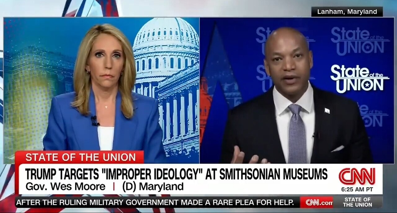 Gov Wes Moore: Trump Removing Revisionist History at Smithsonian Is Disturbing