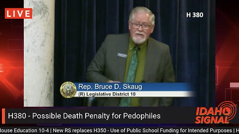 Idaho House passes death penalty option for pedophile criminals