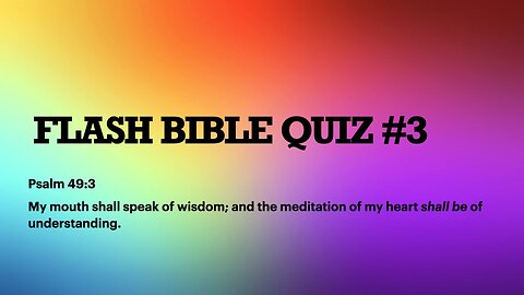 Flash Bible Quiz 3