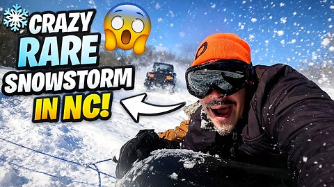 “RAREST SNOWSTORM EVER in North Carolina! 13 Inches of Snow + 4-Wheeler Tubing ❄️”