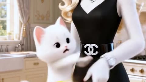 😭🤬The despicable servant changed the fate of the kitten..#fyp #aicat #aicats #kitten #cat