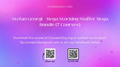 [GET] Stefan Georgi – Mega Stocking Stuffer Mega Bundle (7 Courses)