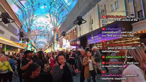 🚦 LIVE 🎤 Las Vegas 🔴 LIVE 🎶 MUSIC PARTY 🌟 Fremont Street 🎸Come JOIN the FUN VIBES! #subscribe