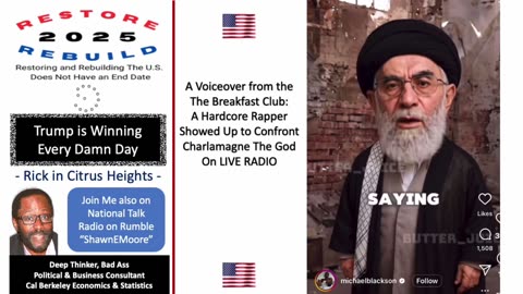 Voiceover From the Breakfast Club Where Charlamagne The God is Confronted by Rapper