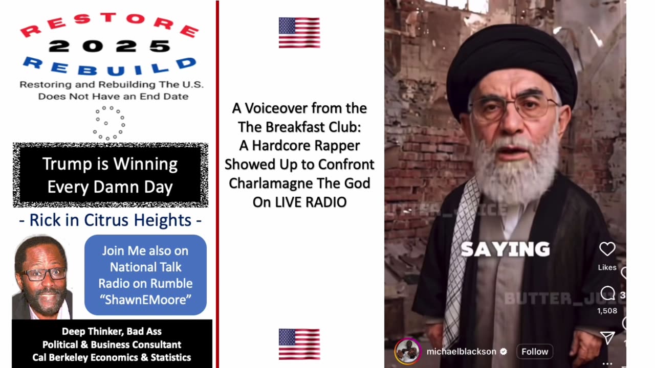 Voiceover From the Breakfast Club Where Charlamagne The God is Confronted by Rapper