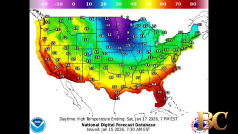 National Weather Forecast (January 15, 2026)
