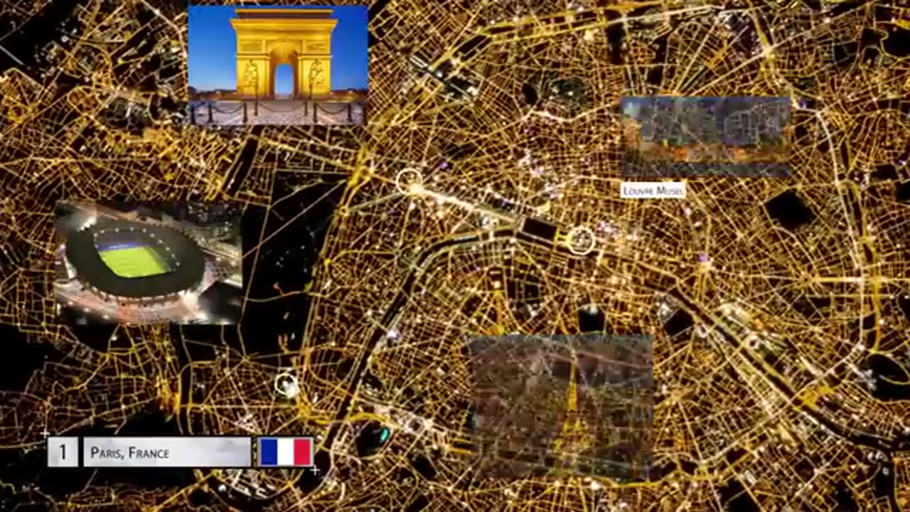 Top 50 | Villes depuis l'espace | Partie 1 - Nuit | Espace rechargé