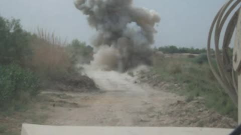 Combat Engineers Detonate Roadside Bomb in Afghanistan – Real OEF Explosion Footage