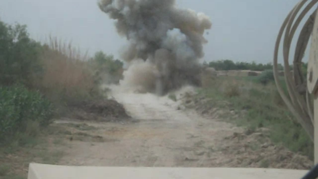 Combat Engineers Detonate Roadside Bomb in Afghanistan – Real OEF Explosion Footage