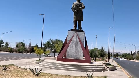 Benito Juarez Statue in Juarez Mexico