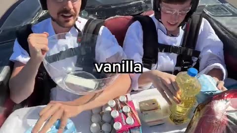 I Baked a Cake in a Racing Car 🏎 ||Mr. Beast