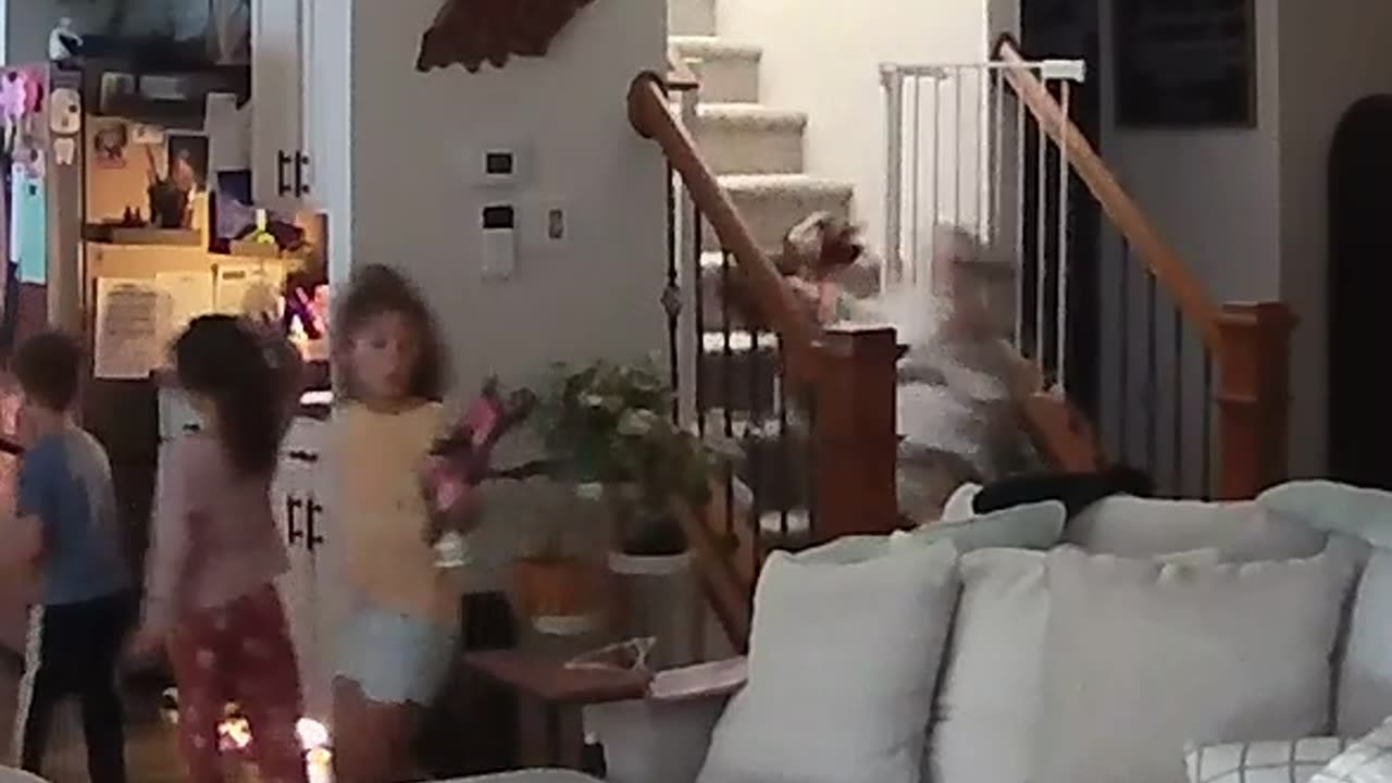 Tumble Down Stairs Postpones Breakfast