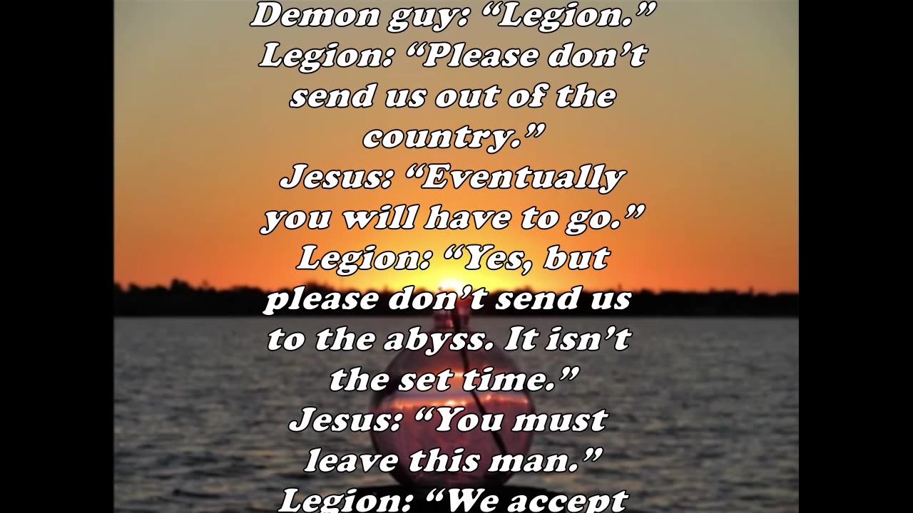 The Book of Matthew 8:31 - Daily Bible Verse Commentary