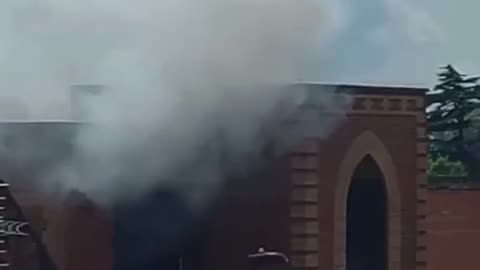 Bashir Ahmed Mosque in Southampton is currently on fire