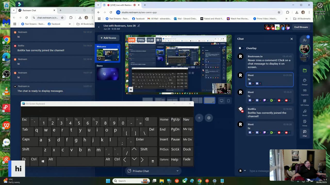 Live with Restream, June 28