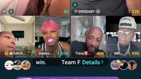 21BADBITCH SOLO LIVE THEN LINES DREBABY THEN JOINS TEAM PK WITH DAREALSUPABIHH WAKING IT UP ON TRINA B PAYING PEOPLE TO GIFT HIMSELF