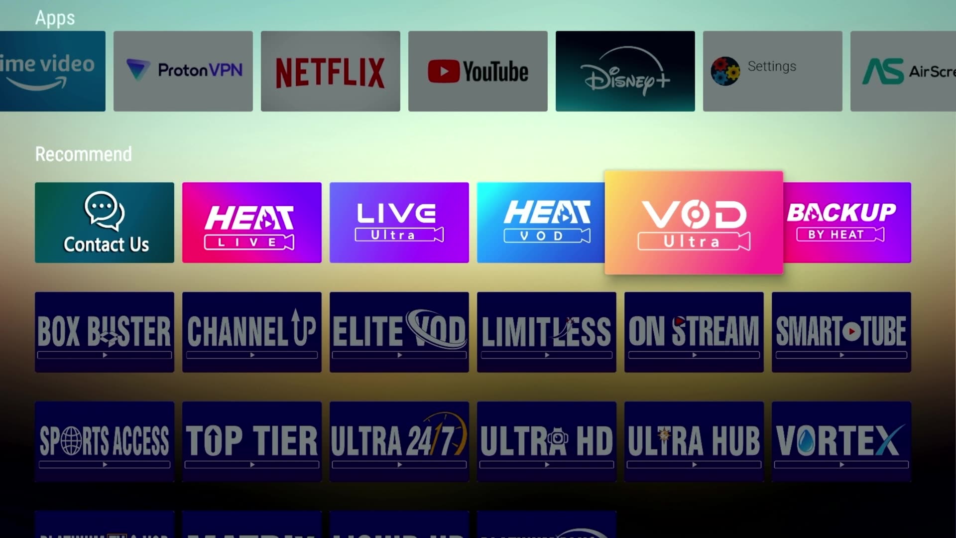 VSeeBox Elite Ultra Apps Explained