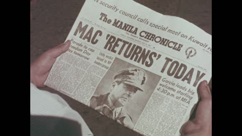 General Douglas Mac... - General Douglas Mac Arthur Returns to the Philippines, Manil - 111-lc-45900