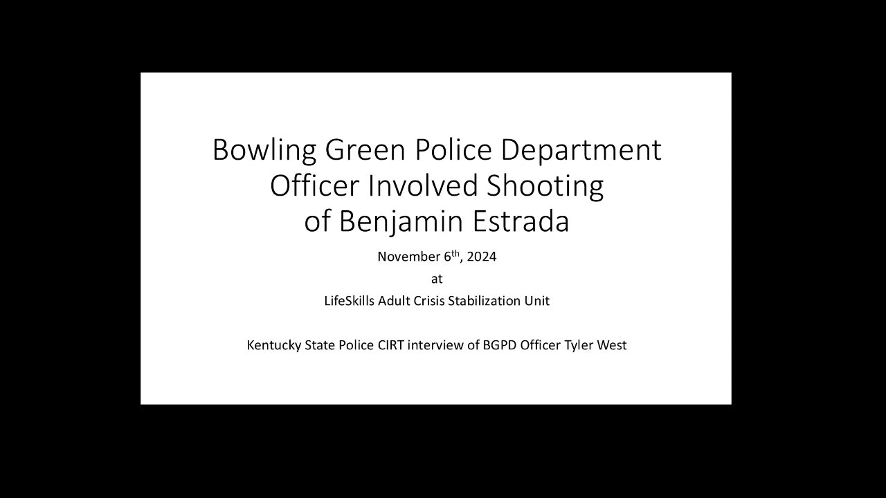 KSP CIRT interview of BGPD Officer Tyler West