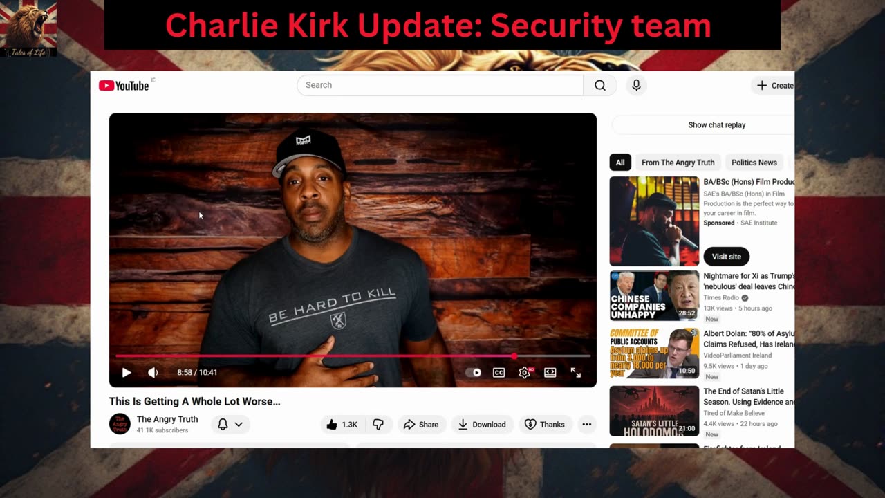 Charlie Kirk Update Security team