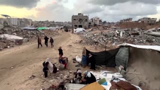 Displaced Gazan mother describes winter struggle to shelter children