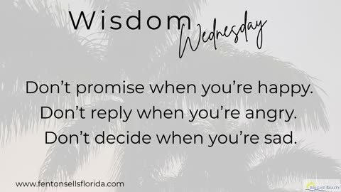 🌿 Wisdom Wednesday 🌿