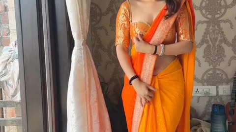 Indian girl fashion in saree