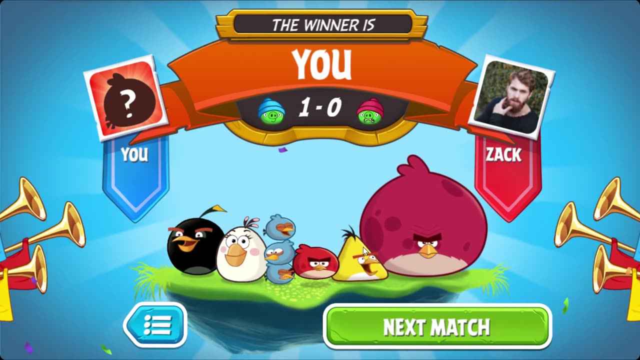 Angry Birds Showdown Win Vs. Zack #2