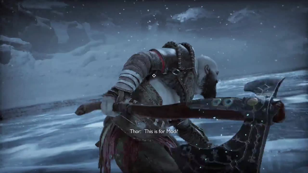 "Don't take all day.", Says Odin (Boss Fight - Thor).