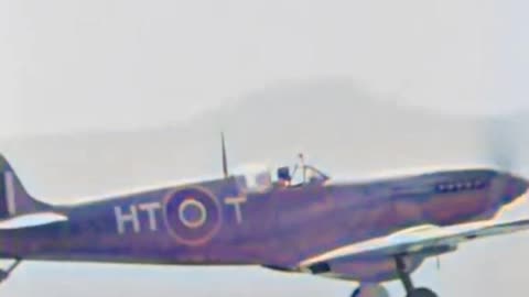 British Spitfires over Italy ✈️ August 1944 ⚔️ #ColourizedFootage
