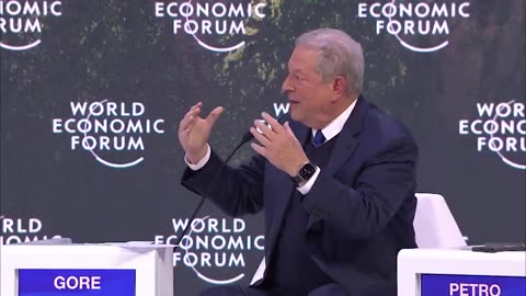 Al Gore tells the World Economic Forum: "[Greenhouse gases are] now trapping as...