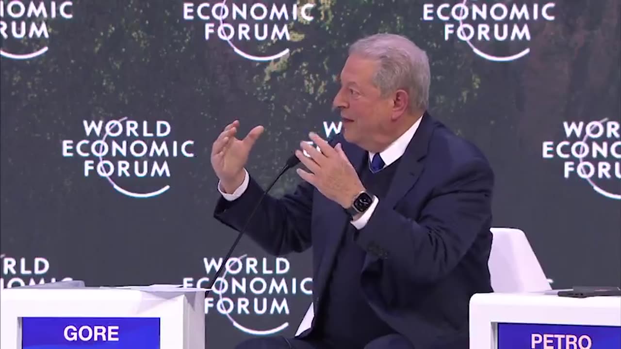 Al Gore tells the World Economic Forum: [Greenhouse gases are] now trapping as...