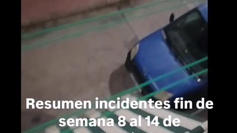 Resumen incidentes fin de semana