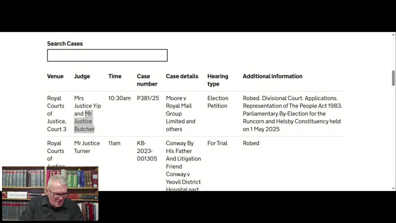 Tomorrow 10am Royal Courts of Justice.