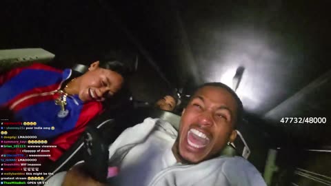 DDG and India Love at Six Flags with the fam #Twitch #DDG #IndiaLove#fyp #trending