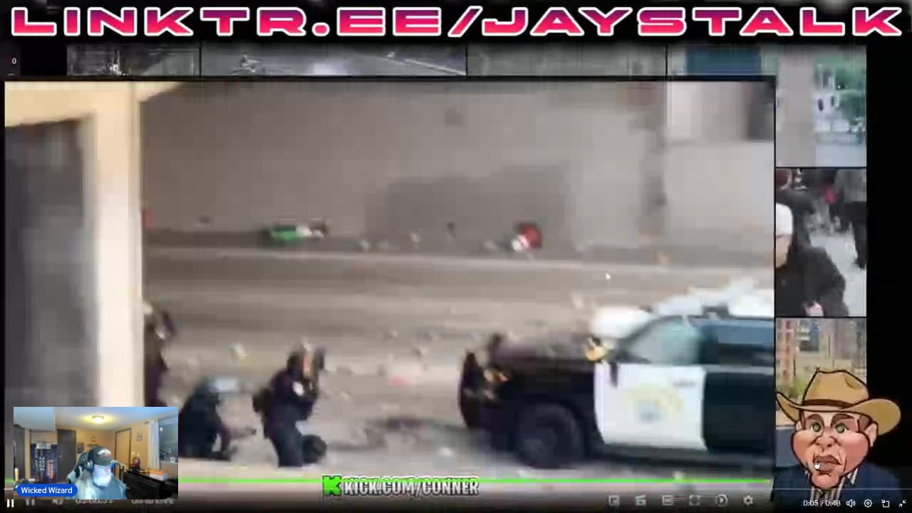 There is NO VIOLENCE in LA at all AND all Violence in LA is caused by Trump