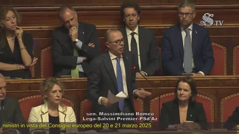 Romeo - Intervento in Senato (18.03.25)