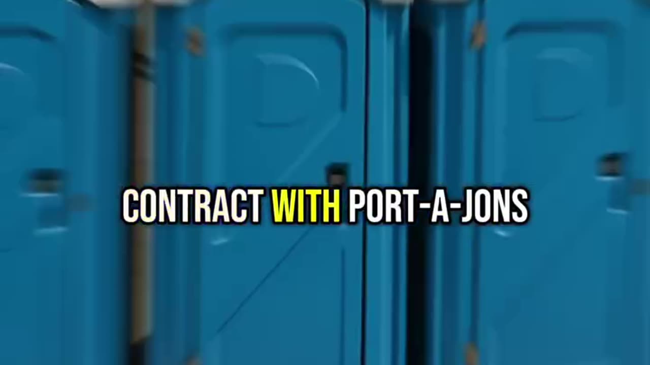AMERICA'S LARGEST PORTA POTTY COMPANY SELLS YOUR OWN URINE BACK TO YOU