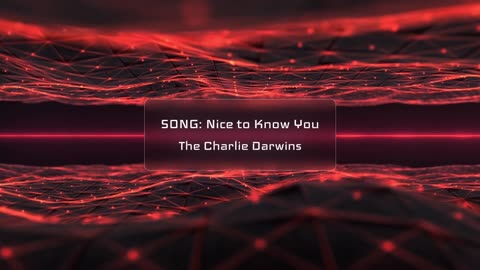 The Charlie Darwins - Nice to Know You Music Visualizer Pulsing Red 1080p