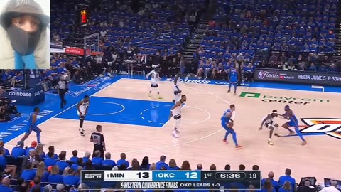 MINNESOTA VS OKC PLAYOFF GM2 THUNDA SMASHIN ALL OVA TIMBERWOLVES SHAY GILDREG PUTTIN UP BIG NUMB💪🏾🔵