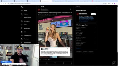 Sydney Sweeney is in trouble again... along with Baskin Robbins LOL